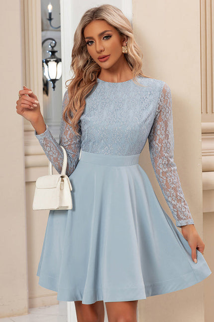 Robe de Soirée Dentelle Céleste - gallery 3