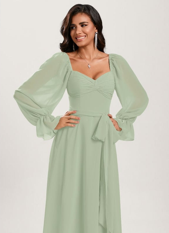 Robe de Soirée Émeraude Aérienne - gallery 3