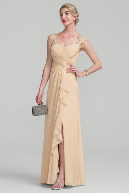 Robe de Soirée Élégance Grise Flottante - gallery 1