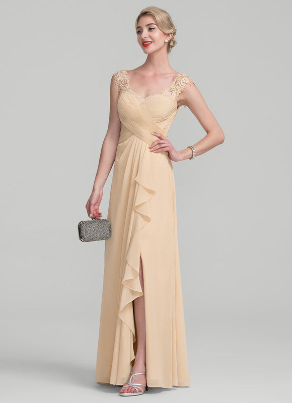Robe de Soirée Élégance Grise Flottante - gallery 1