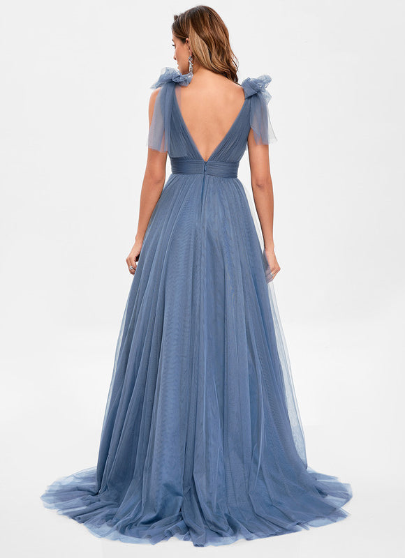 Robe de Soirée Bleu Nuageux - gallery 2