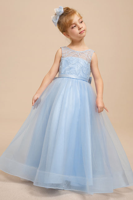 Robe de Soirée Ciel Tulle Élégant - gallery 9