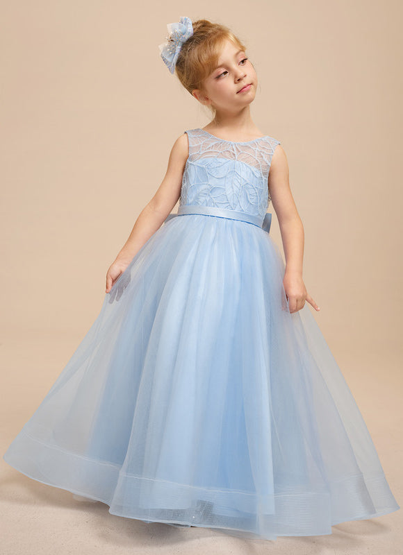 Robe de Soirée Ciel Tulle Élégant - gallery 9