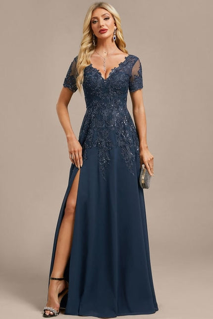 Robe de Soirée Élégance Marine - gallery 2