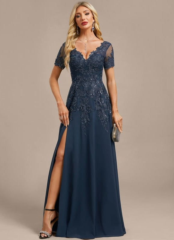 Robe de Soirée Élégance Marine - gallery 2
