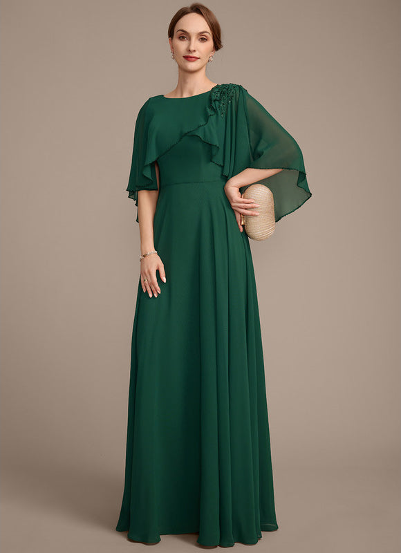 Robe de Soirée Satin Vert Épuré - gallery 5