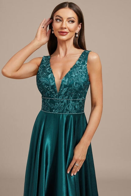 Robe de Soirée Satin Couture - gallery 1