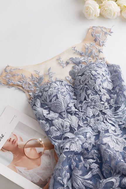 Robe de Soirée Aérienne Azur - gallery 2