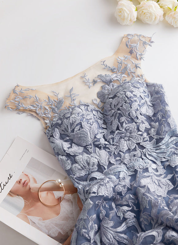 Robe de Soirée Aérienne Azur - gallery 2