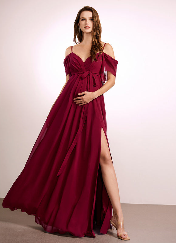 Robe de Soirée Longue Rosée