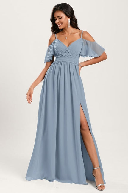 Robe de Soirée Légère Ciel