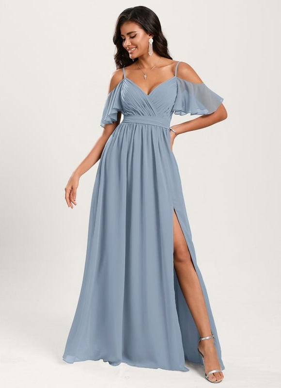 Robe de Soirée Légère Ciel