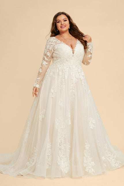 Robe De Soirée Grande Taille Blanche - gallery 7