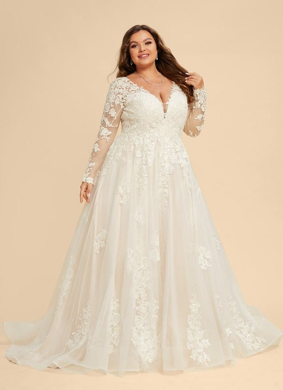 Robe De Soirée Grande Taille Blanche - gallery 7