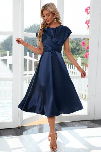 Robe de Soirée Satinée Sage - gallery 6