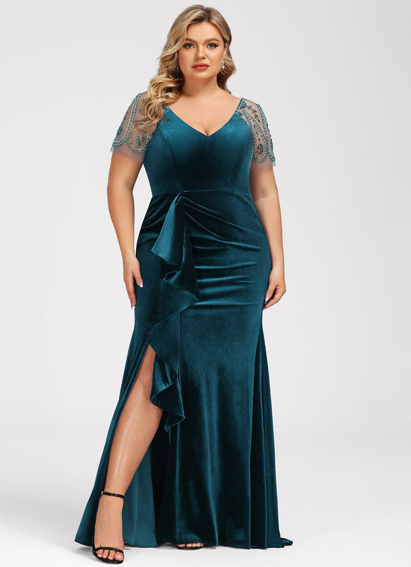 Robe de Soirée Velours Élancé - gallery 8