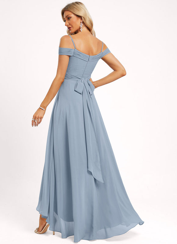 Robe de Soirée Velours Flottant - gallery 1