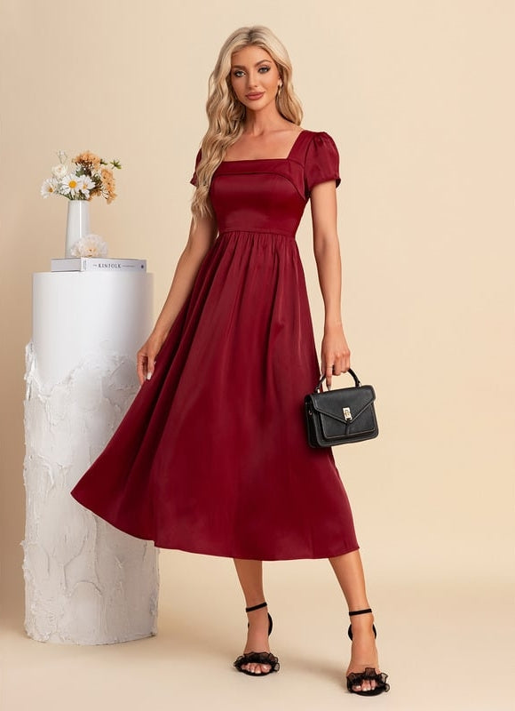 Robe de Soirée Élégance Pourpre Sereine - gallery 4