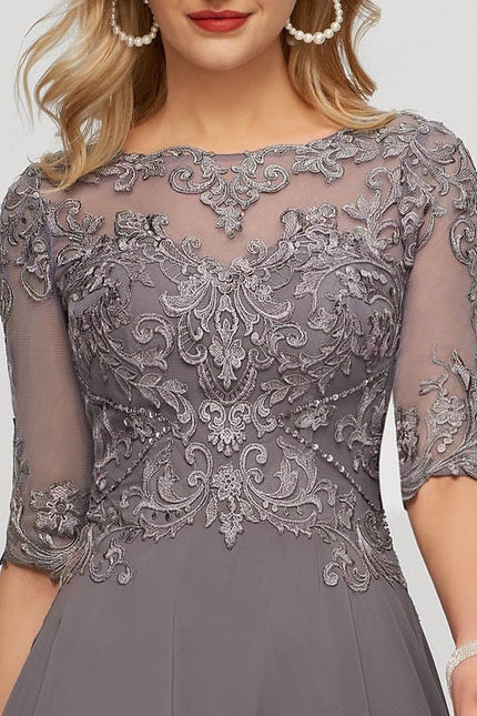 Robe de Soirée Sérénité Grise - gallery 4