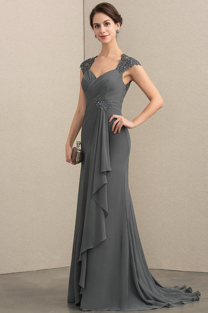 Robe de Soirée Élégance Ombre Argentée