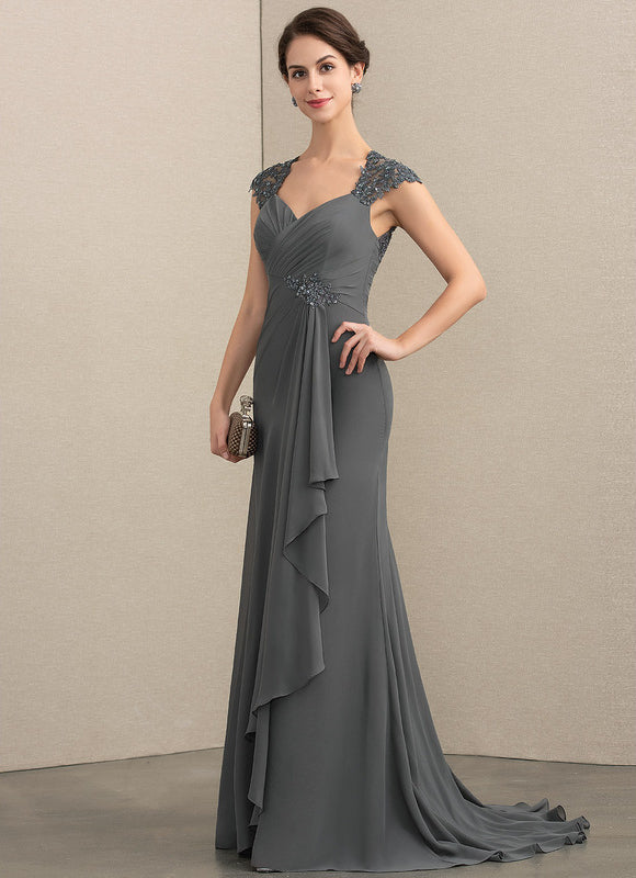Robe de Soirée Élégance Ombre Argentée
