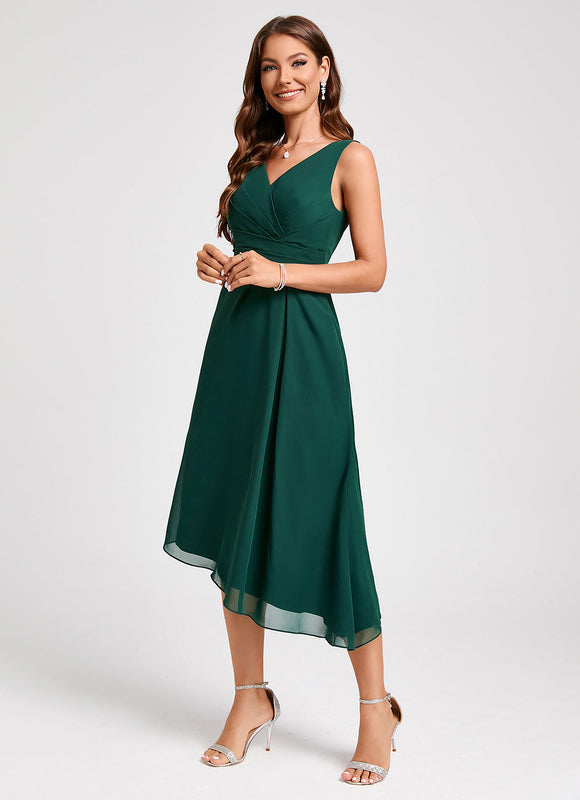Robe de Soirée Rouge Flottant