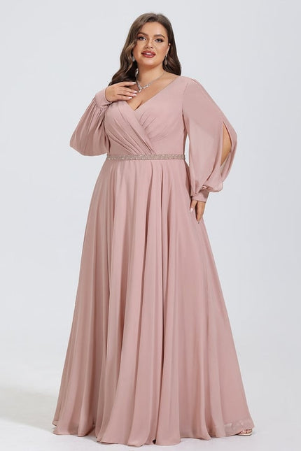 Robe de Soirée Élégance Poudrée - gallery 9