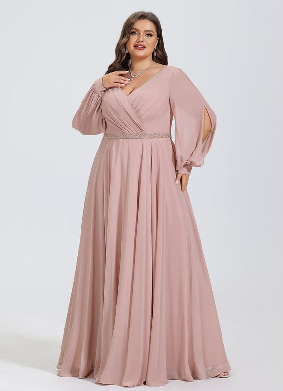 Robe de Soirée Élégance Poudrée - gallery 9