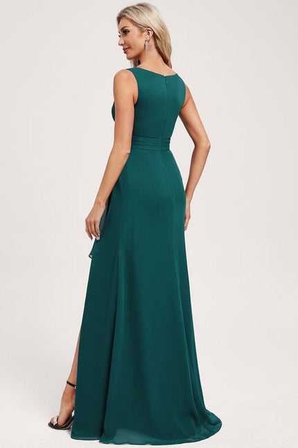 Robe de Soirée Vert Émeraude Chic - gallery 4