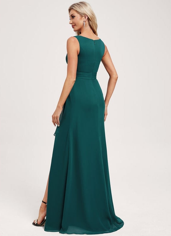 Robe de Soirée Vert Émeraude Chic - gallery 4