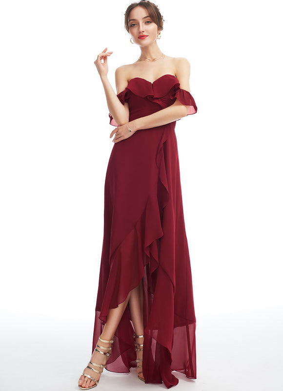 Robe de Soirée Asymétrique Vaporeuse - gallery 2