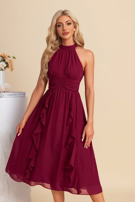 Robe de Soirée Chiffon Volante - gallery 4