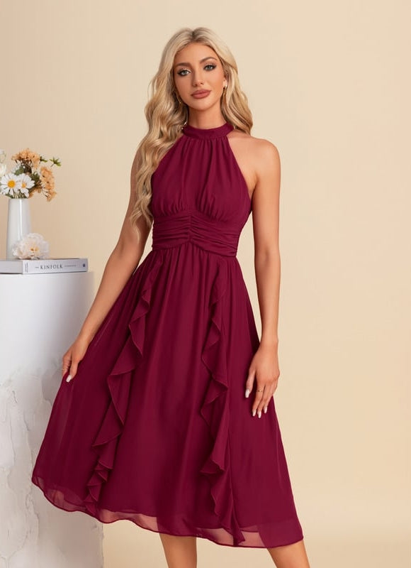 Robe de Soirée Chiffon Volante - gallery 4