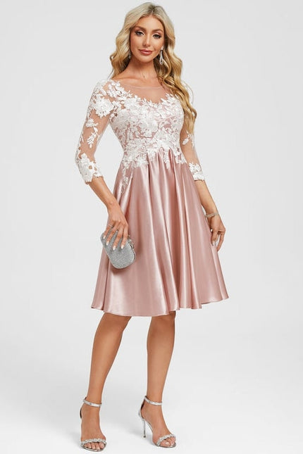 Robe de Soirée Rose Floral - gallery 4