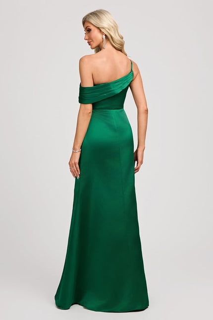 Robe de Soirée Émeraude Glissante - gallery 5