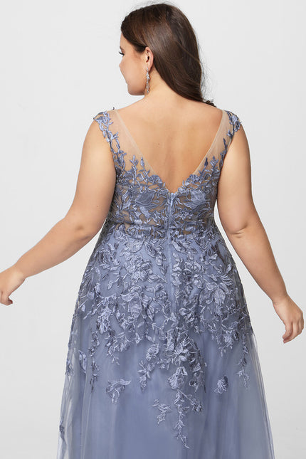 Robe de Soirée Aérienne Azur - gallery 9
