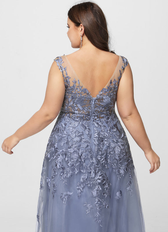 Robe de Soirée Aérienne Azur - gallery 9