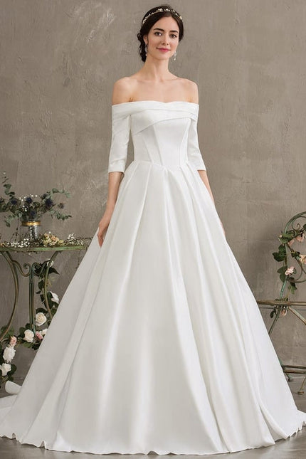 Robe de Soirée Satinée Lune Rêveuse - gallery 3