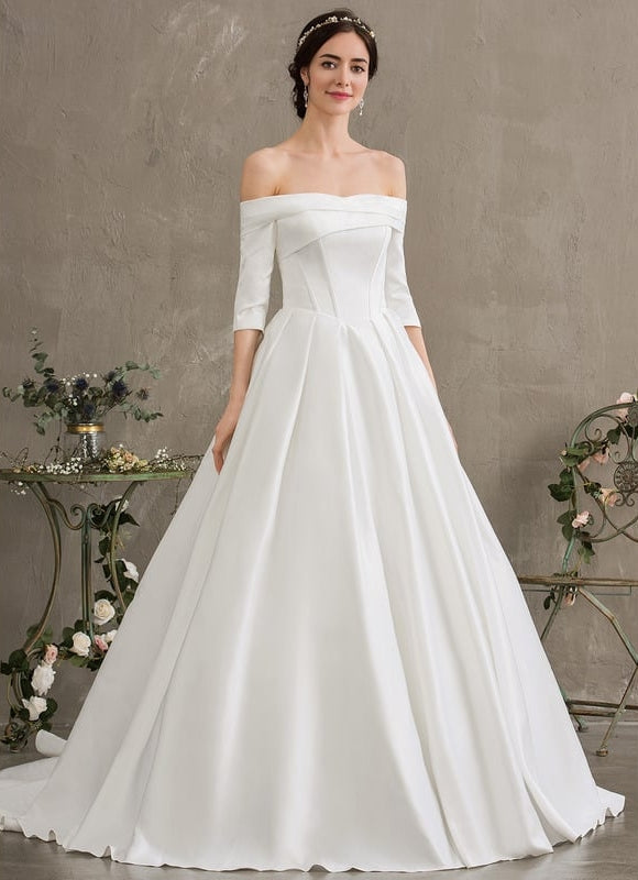 Robe de Soirée Satinée Lune Rêveuse - gallery 3