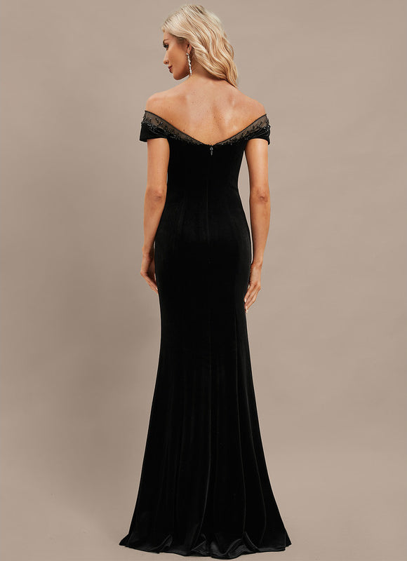 Robe De Soirée Fourreau Noir - gallery 6