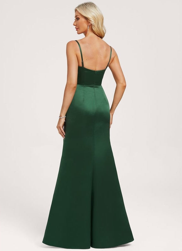 Robe de Soirée Satin Drapée - gallery 4
