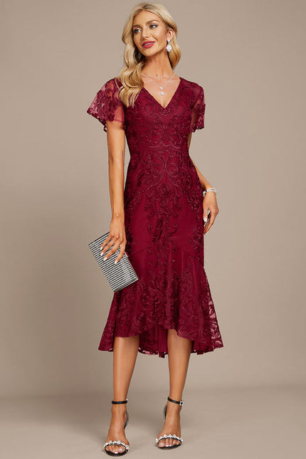 Robe de Soirée Rouge Enchanté - gallery 1
