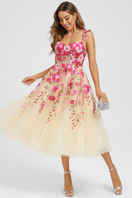 Robe de Soirée Fleurie Lumineuse - gallery 2