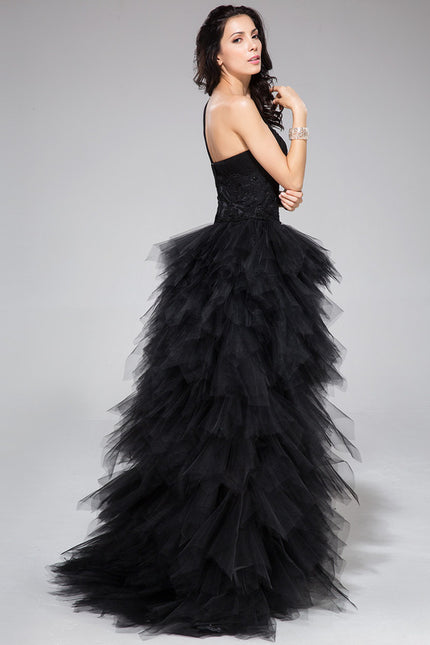 Robe de Soirée Élégance Tulle Noir - gallery 3