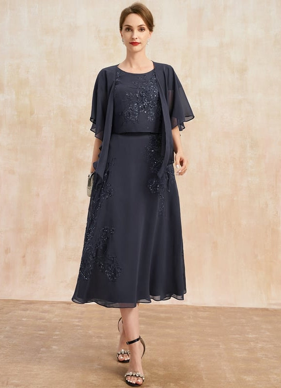 Robe de Soirée Lavande Élégante - gallery 1
