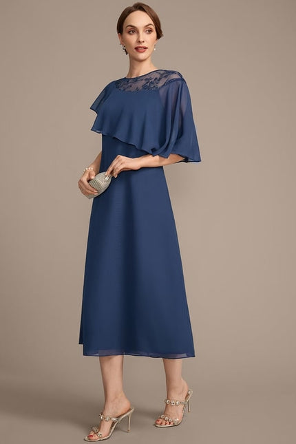 Robe de Soirée Chic Mousseline - gallery 4