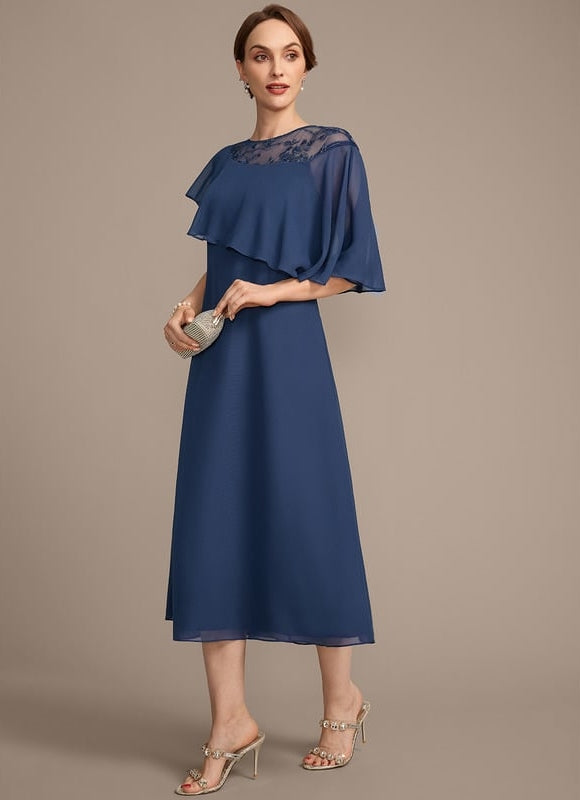 Robe de Soirée Chic Mousseline - gallery 4