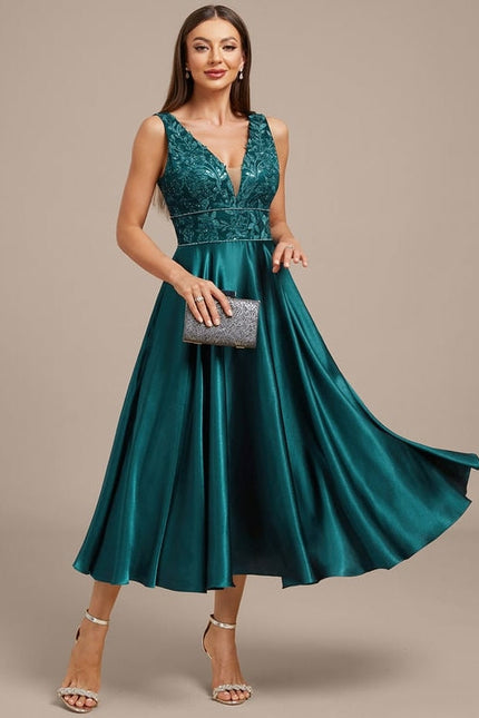 Robe de Soirée Satin Couture