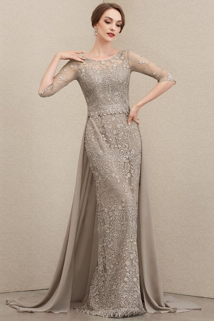 Robe de Soirée Élégance Sable - gallery 2