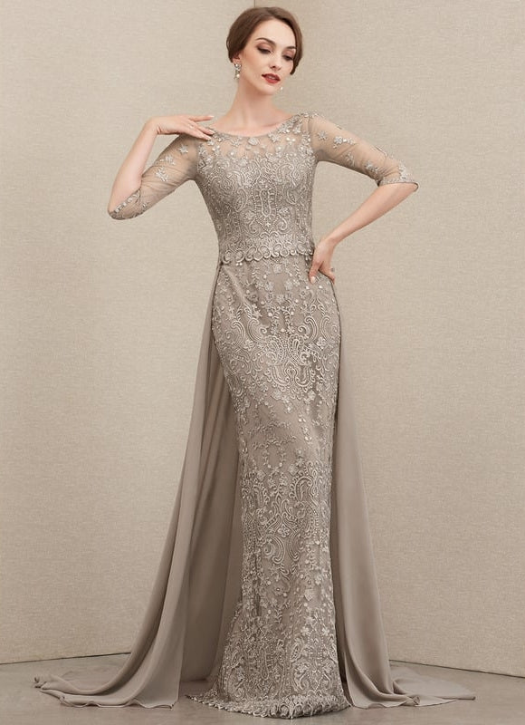 Robe de Soirée Élégance Sable - gallery 2